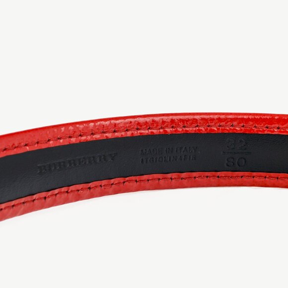 Burberry Check Coated Canvas & Pink Leather-Trim Belt - Picture 5 of 5